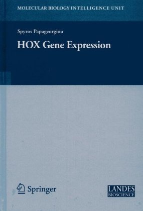 Hox Gene Expression Molecular Biology Intelligence Unit 1st Edition Spyros Papageorgiou
