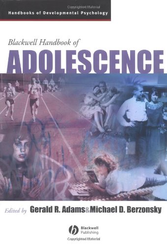 Blackwell Handbook Of Adolescence 1st Edition Gerald R Adams