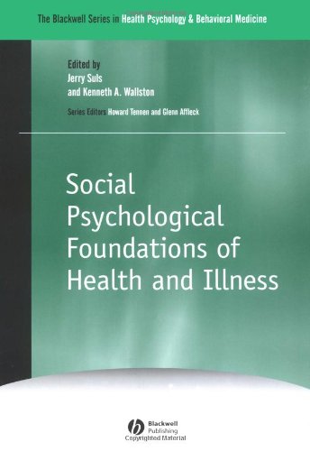 Social Psychological Foundations Of Health And Illness 1st Edition Jerry Suls