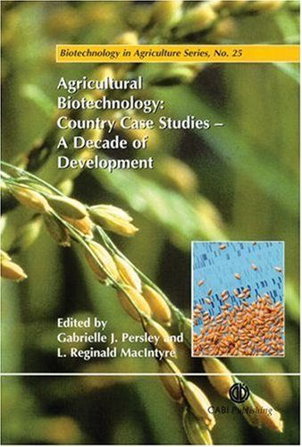 Agricultural Biotechnology First G J Persley L R Macintyre