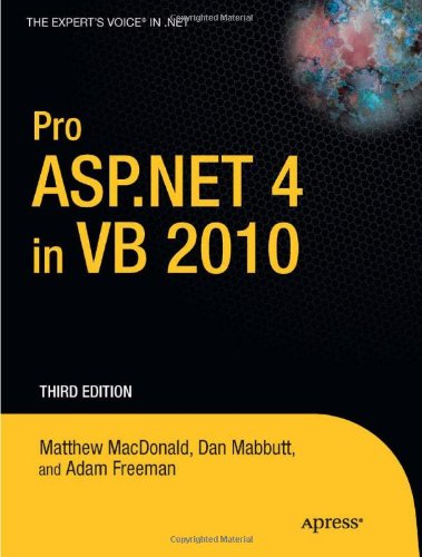 Pro Aspnet 4 In Vb 2010 3rd Edition Matthew Macdonald Dan Mabbutt