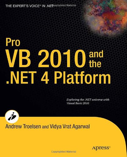 Pro Vb 2010 And The Net 40 Platform 1st Edition Andrew Troelsen