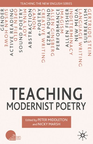 Teaching Modernist Poetry Teaching The New English Nicky Marsh