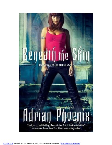 Beneath The Skin Book Three Of The Makers Song Adrian Phoenix