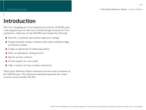 Ccda Quick Reference Sheets Exam 640863 Kevin Wallace