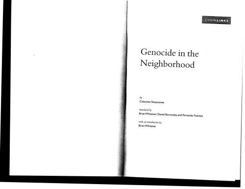 Genocide In The Neighborhood Chainlinks Editor Brian Whitener
