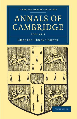 Annals Of Cambridge 1st Edition Charles Henry Cooper