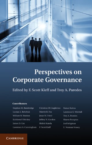 Perspectives On Corporate Governance F Scott Kieff Troy A Paredes