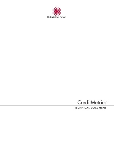 Creditmetrics Technical Document Jp Morgan Co