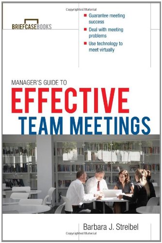 The Managers Guide To Effective Meetings 1st Edition Barbara J Streibel
