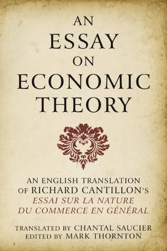 Essay On Economic Theory Richard Cantillon