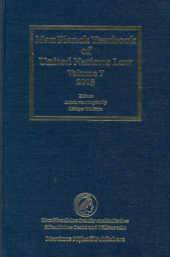 Max Planck Yearbook Of United Nations Law 2003 7 Armin Von Bogdandy
