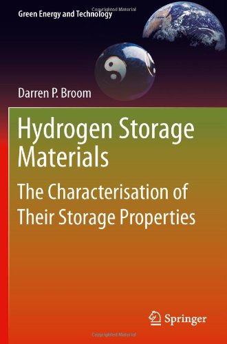 Hydrogen Storage Materials The Characterisation Of Their Storage Properties 1st Edition Darren P Broom Auth