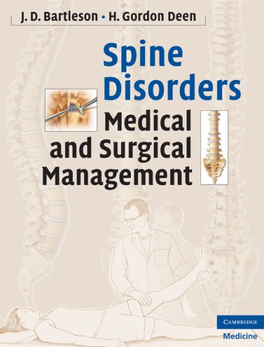 Spine Disorders Medical And Surgical Management 1st Edition J D Bartleson Jr Md