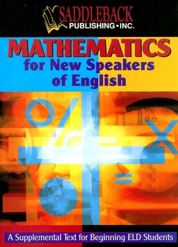 Mathematics For New Speakers Of English N A