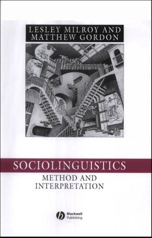 Sociolinguistics Method And Interpretation Language In Society 2nd Lesley Milroy