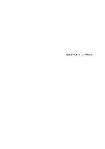 Semantic Web Edited By Gang Wu