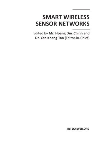 Smart Wireless Sensor Networks Edited By Hoang Duc Chinh And Yen Kheng Tan