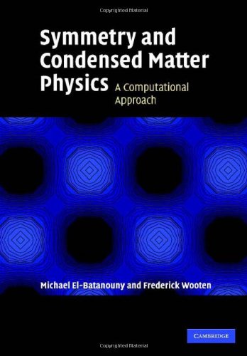 Symmetry And Condensed Matter Physics A Computational Approach 1st Edition M Elbatanouny