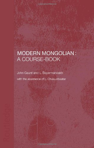 Modern Mongolian A Coursebook Bilingual John Gaunt