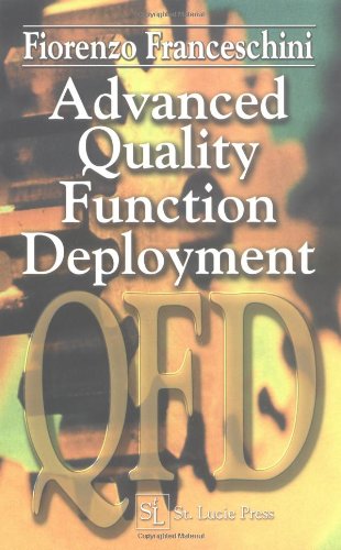 Advanced Quality Function Deployment 1st Edition Fiorenzo Franceschini