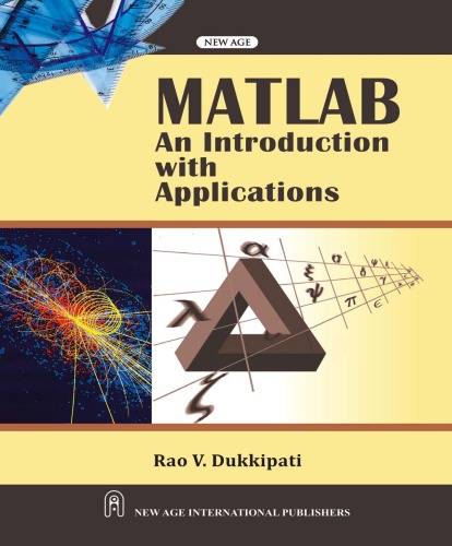 Matlab An Introduction With Applications Rao V Dukkipati