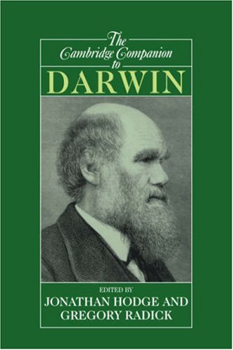 The Cambridge Companion To Darwin Cambridge Companions To Philosophy 1st Ed Jonathan Hodge
