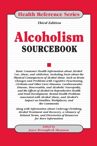 Alcoholism Sourcebook Third Edition 3rd Edition Joyce Brennfleck Shannon