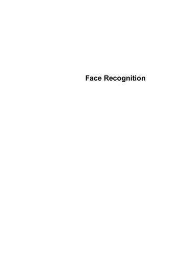 Face Recognition Edited By Kresimir Delac And Mislav Grgic