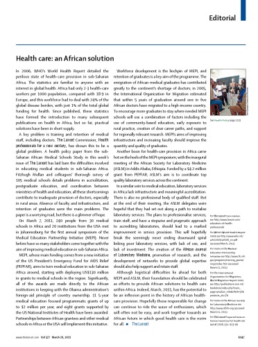 The Lancet Volume 377 Issue 9771 Pages 10471124 26 March 20111 April 2011 377 9771 The Lancet