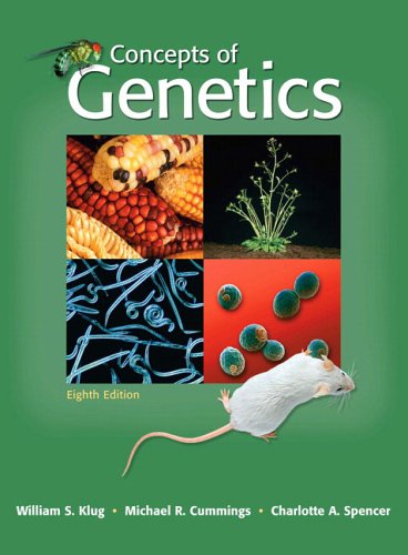 Concepts Of Genetics 8th Edition 8th William S Klug Michael R Cummings