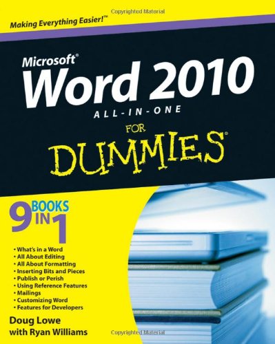 Word 2010 Allinone For Dummies 1st Edition Doug Lowe