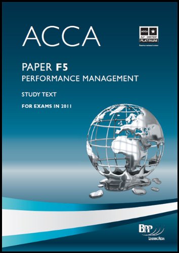 Acca F5 Performance Management Study Text Bpp Learning Media