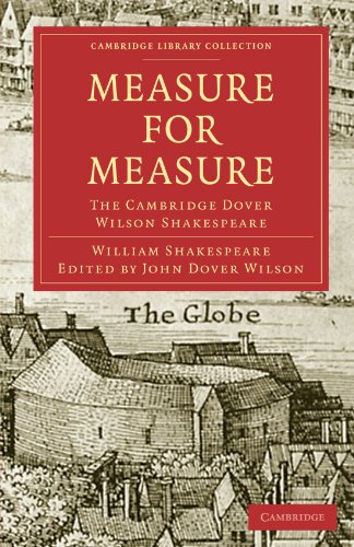 Measure For Measure The Cambridge Dover Wilson Shakespeare 20 2nd Edition William Shakespeare