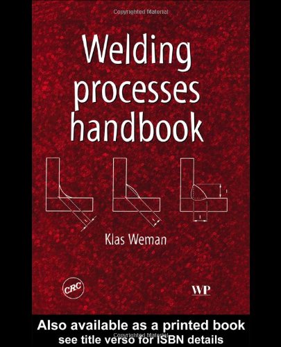 Welding Processes Handbook 1st Edition Klas Weman