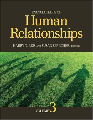 Encyclopedia Of Human Relationships Three Volume Set First Edition Harry T Reis