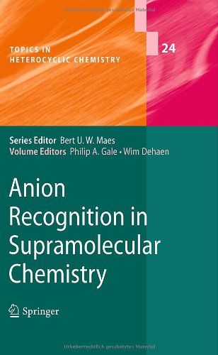 Anion Recognition In Supramolecular Chemistry 1st Edition Brett M Rambo