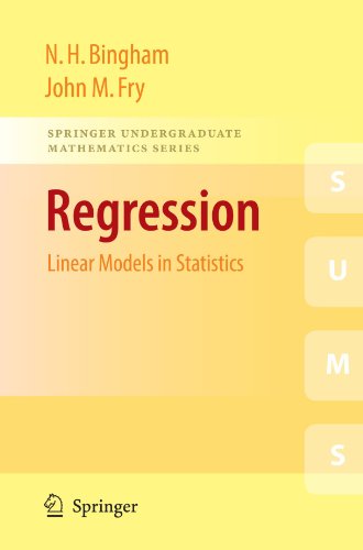Regression Linear Models In Statistics 1st Edition N H Bingham