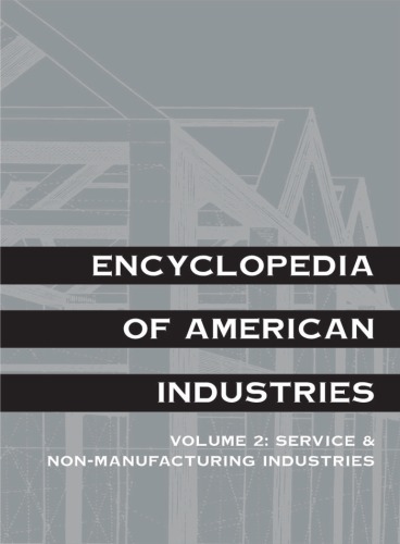 Encyclopedia Of American Industries 2 Volume Set 4th Edition Lynn M Pearce