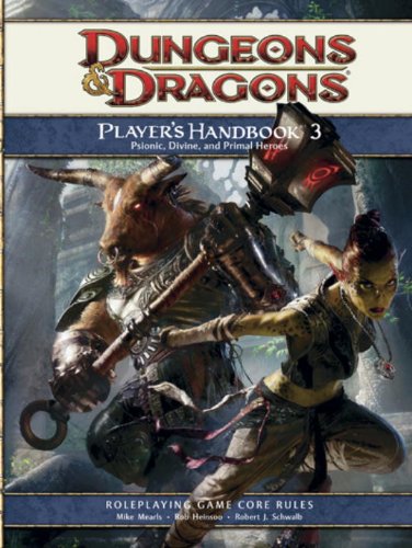Players Handbook 3 Dungeons Dragons Core Rulebook 4th Edition Dd 4th Revised Edition Mike Mearls