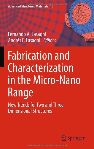 Fabrication And Characterization In The Micronano Range New Trends For Two And Three Dimensional Structures 1st Edition Andrs Fabin Lasagni Auth