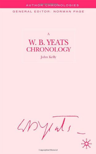 A Wb Yeats Chronology John S Kelly