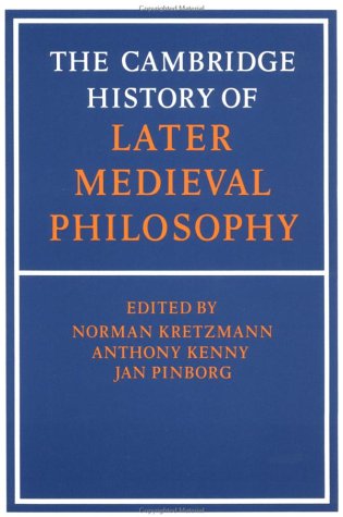 Cambridge History Of Later Medieval Philosophy Norman Kretzmann