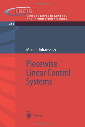 Piecewise Linear Control Systems A Computational Approach 1st Edition Mikael Kj Johansson