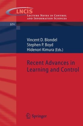 Recent Advances In Learning And Control 1st Edition Teodoro Alamo