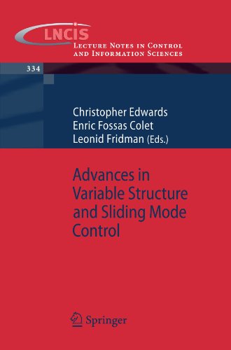 Advances In Variable Structure And Sliding Mode Control 1st Edition Christopher Edwards