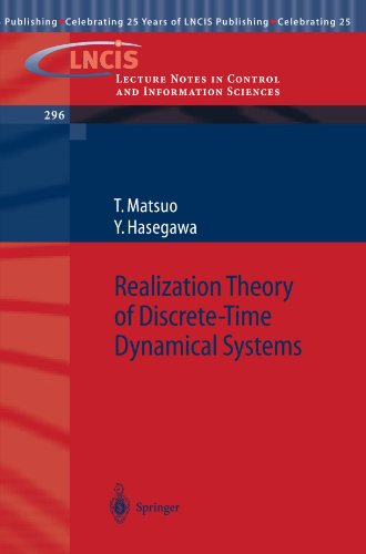 Realization Theory Of Discretetime Dynamical Systems 1st Edition Tsuyoshi Matsuo