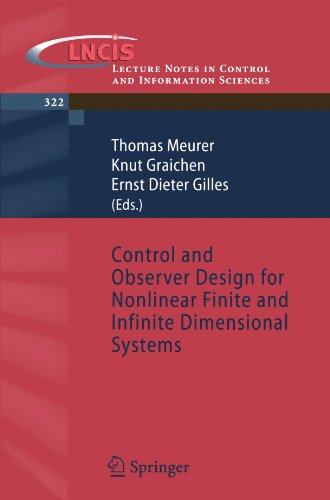 Control And Observer Design For Nonlinear Finite And Infinite Dimensional Systems 1st Edition Thomas Meurer