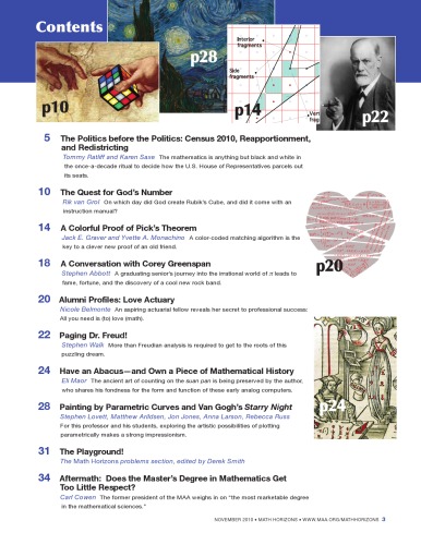 Math Horizons 18 2 Steve Abbott Bruce Torrence Editors In Chief