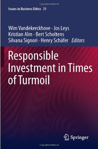 Responsible Investment In Times Of Turmoil 1st Edition Steve Waddell Auth